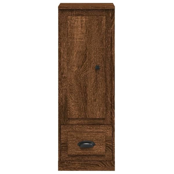 vidaXL skab 36x35,5x103,5 cm konstrueret træ brun egetræsfarve