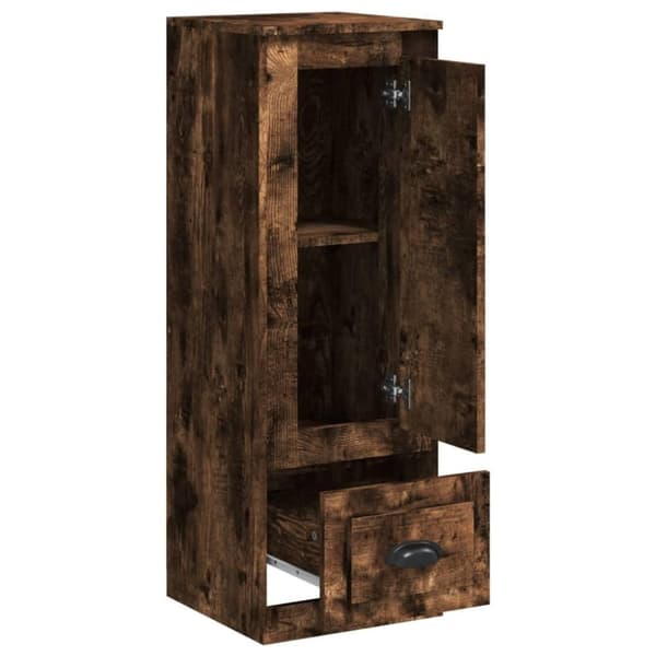 vidaXL skab 36x35,5x103,5 cm konstrueret træ røget egetræsfarve