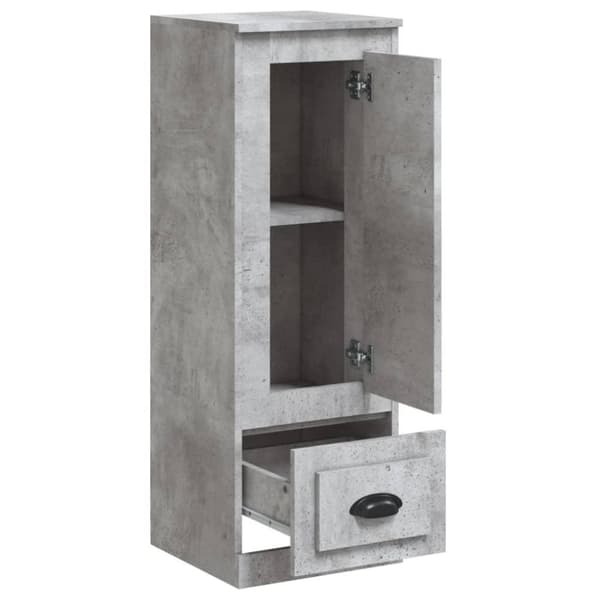 vidaXL skab 36x35,5x103,5 cm konstrueret træ betongrå
