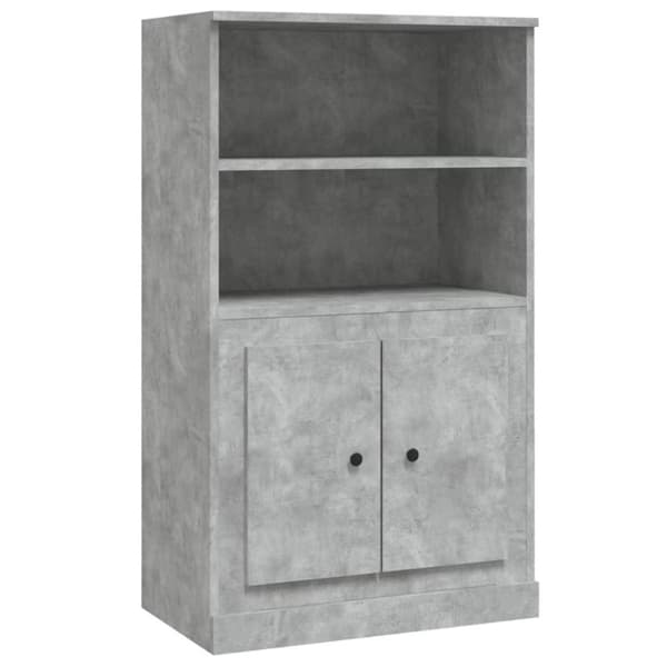 vidaXL skænk 60x35,5x103,5 cm konstrueret træ betongrå