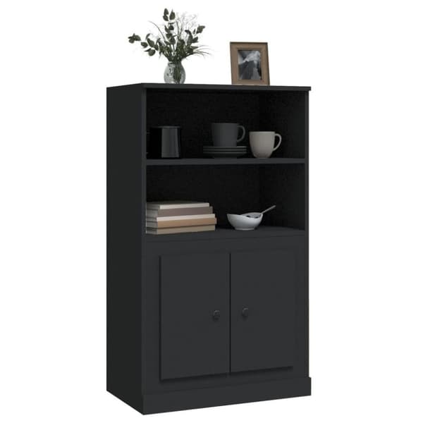 vidaXL skænk 60x35,5x103,5 cm konstrueret træ sort