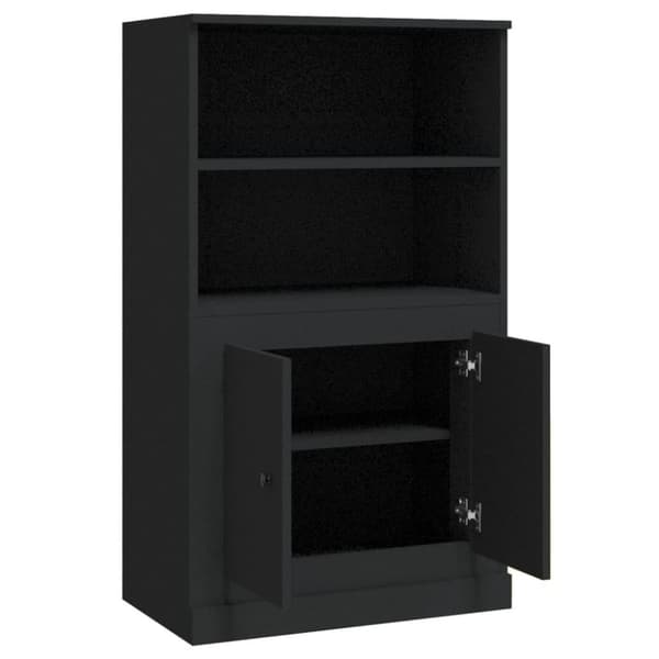 vidaXL skænk 60x35,5x103,5 cm konstrueret træ sort