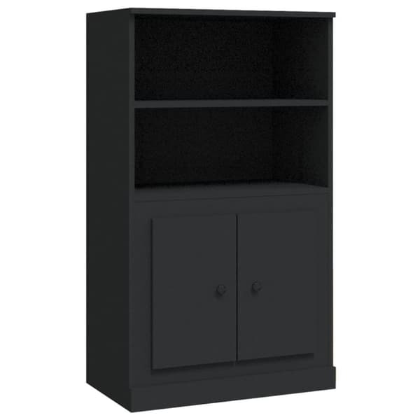 vidaXL skænk 60x35,5x103,5 cm konstrueret træ sort