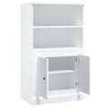 Miniatyrbillede 8 af 11: vidaXL skænk 60x35,5x103,5 cm konstrueret træ hvid højglans