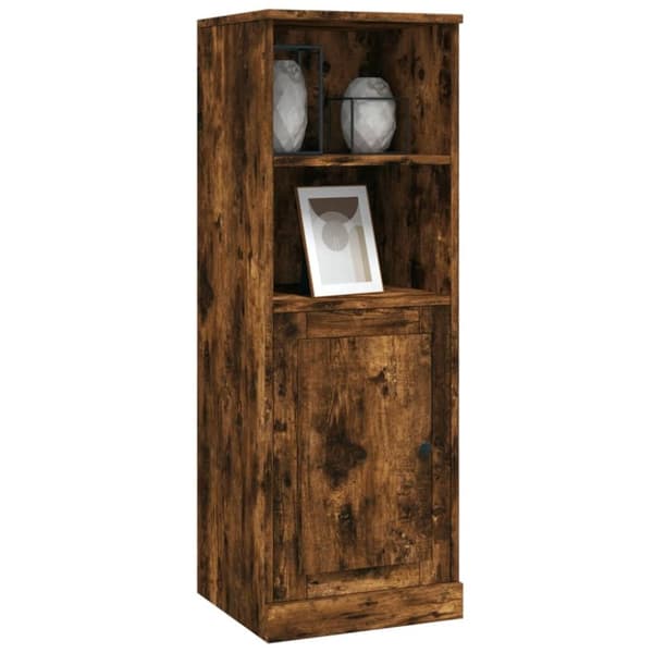 vidaXL Highboard røkt eik 36x35,5x103,5 cm konstruert tre
