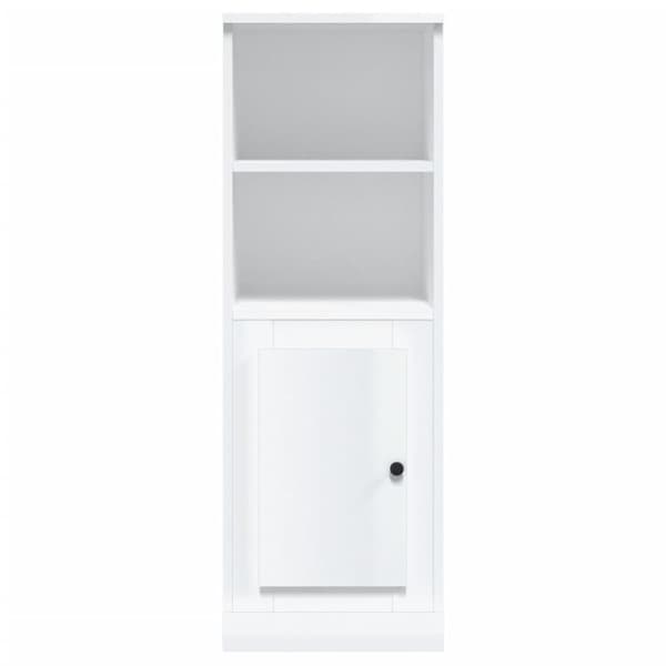 vidaXL skab 36x35,5x103,5 cm konstrueret træ hvid højglans