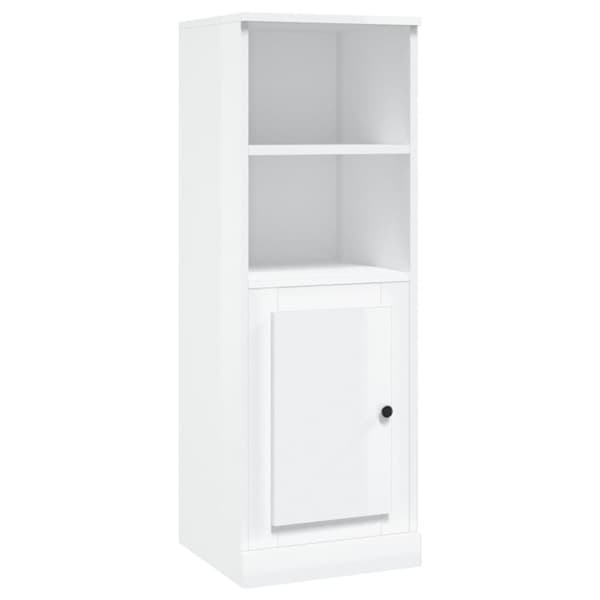 vidaXL skab 36x35,5x103,5 cm konstrueret træ hvid højglans