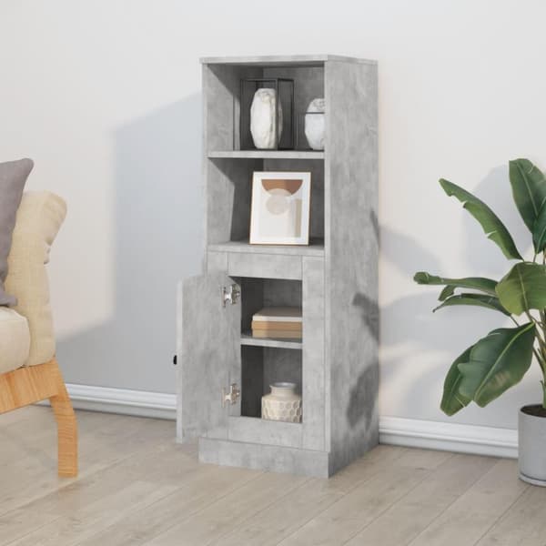 vidaXL skab 36x35,5x103,5 cm konstrueret træ betongrå