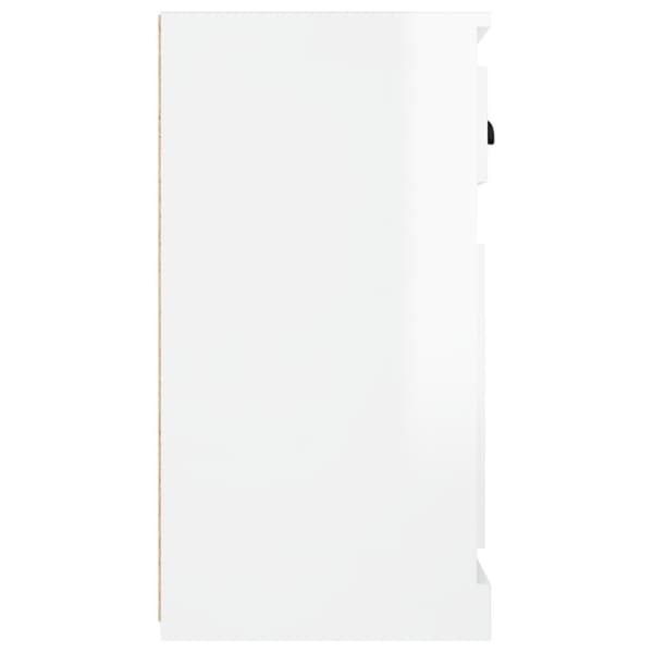 vidaXL skænk 70x35,5x67,5 cm konstrueret træ hvid højglans