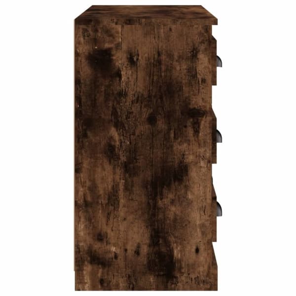 vidaXL Skänk rökfärgad ek 70x35,5x67,5 cm konstruerat trä