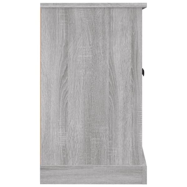 vidaXL skænk 100x35,5x60 cm konstrueret træ grå sonoma-eg