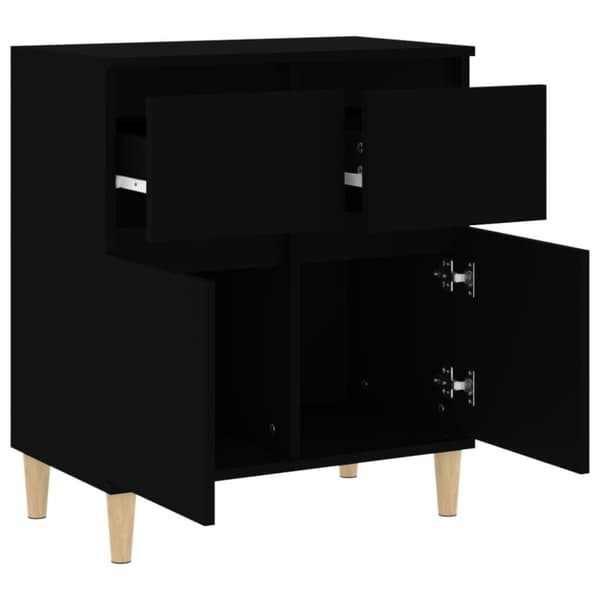 vidaXL skænk 60x35x70 cm konstrueret træ sort