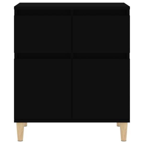 vidaXL Skjenk svart 60x35x70 cm konstruert tre