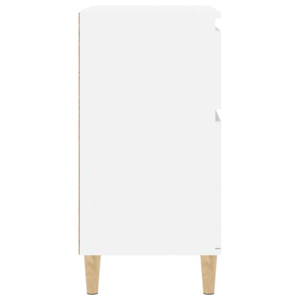 vidaXL Senkki korkeakiilto valkoinen 60x35x70 cm tekninen puu