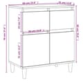 Pikkukuva 10 / 11: vidaXL Senkki korkeakiilto valkoinen 60x35x70 cm tekninen puu