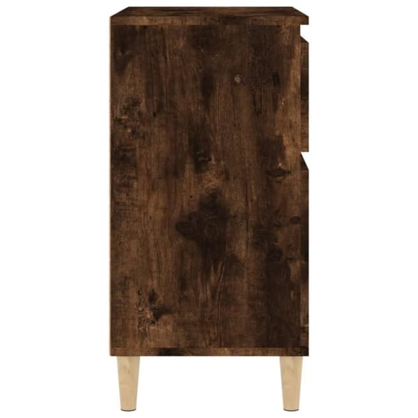 vidaXL Byrå rökfärgad ek 60x35x70 cm konstruerat trä
