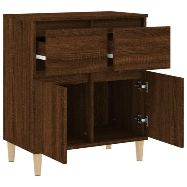vidaXL Senkki ruskea tammi 60x35x70 cm tekninen puu