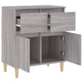 Miniatyrbilde 6 av 11: vidaXL Skjenk grå sonoma 60x35x70 cm konstruert tre