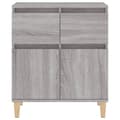 Miniatyrbilde 7 av 11: vidaXL Skjenk grå sonoma 60x35x70 cm konstruert tre
