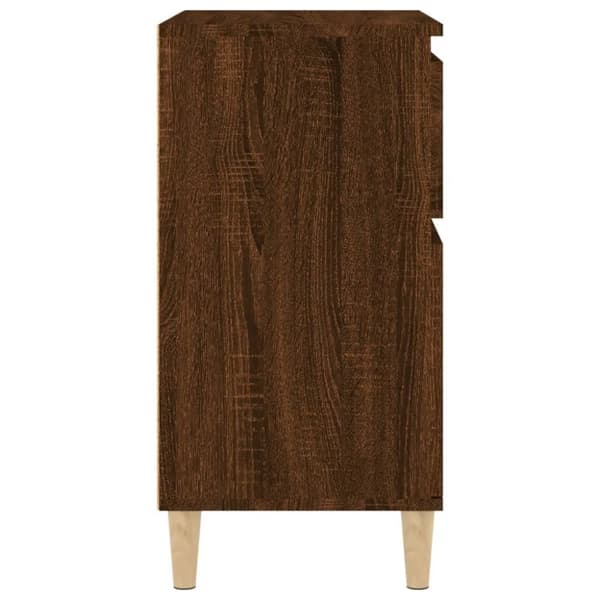 vidaXL Byrå brun ek 60x35x70 cm konstruerat trä