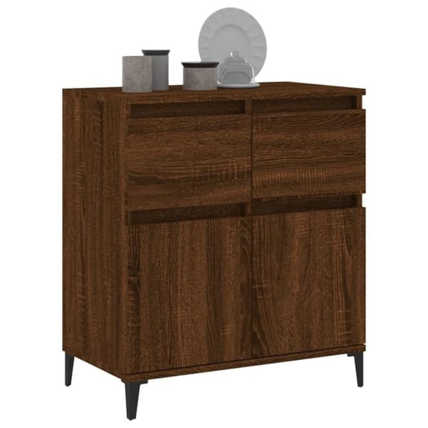vidaXL Senkki ruskea tammi 60x35x70 cm tekninen puu