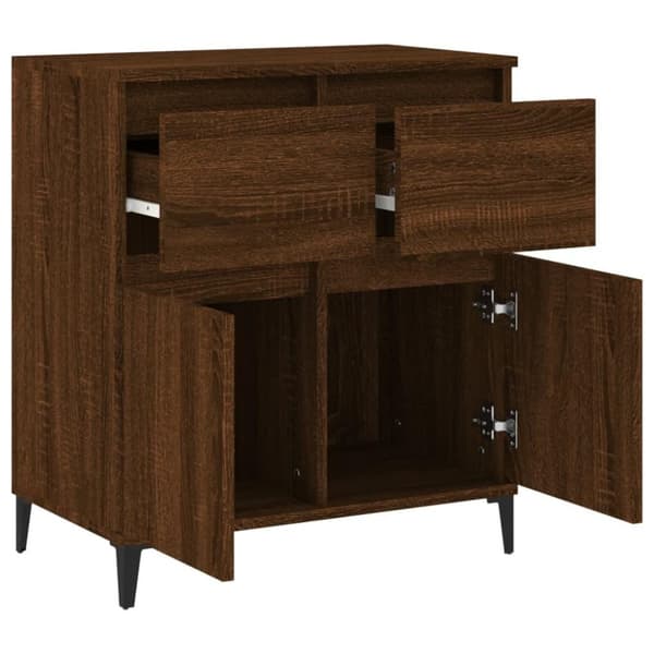 vidaXL Senkki ruskea tammi 60x35x70 cm tekninen puu