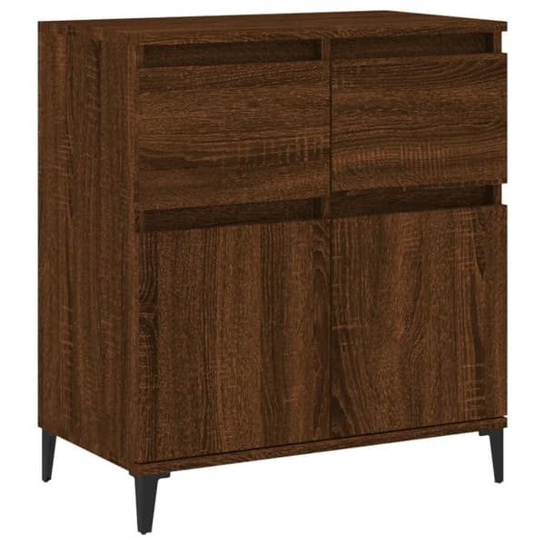 vidaXL Senkki ruskea tammi 60x35x70 cm tekninen puu