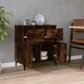 Miniatyrbilde 3 av 11: vidaXL Skjenk røkt eik 60x35x70 cm konstruert tre