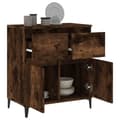 Miniatyrbilde 5 av 11: vidaXL Skjenk røkt eik 60x35x70 cm konstruert tre