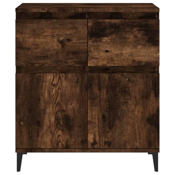 vidaXL Skjenk røkt eik 60x35x70 cm konstruert tre