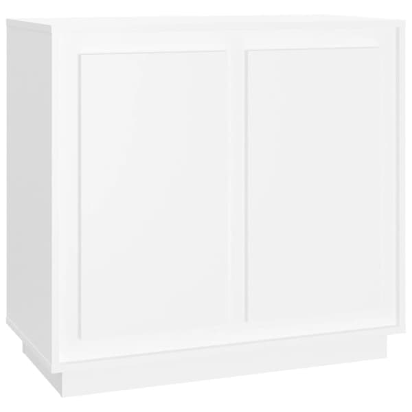 vidaXL skænk 80x34x75 cm konstrueret træ hvid