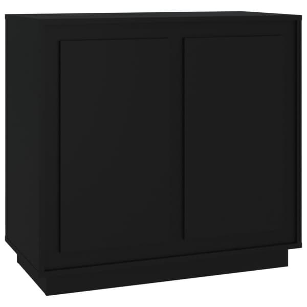 vidaXL Förvaringsskåp svart 80x34x75 cm konstruerat trä