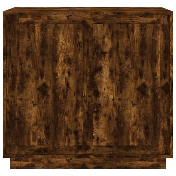 vidaXL Skänk rökfärgad ek 80x34x75 cm konstruerat trä