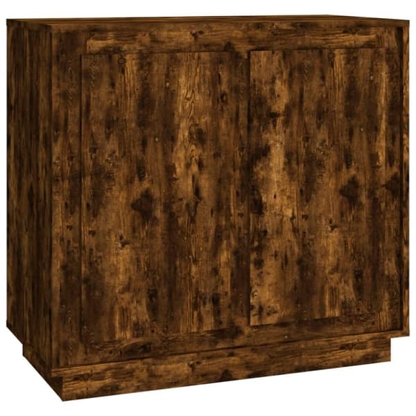 vidaXL Skänk rökfärgad ek 80x34x75 cm konstruerat trä