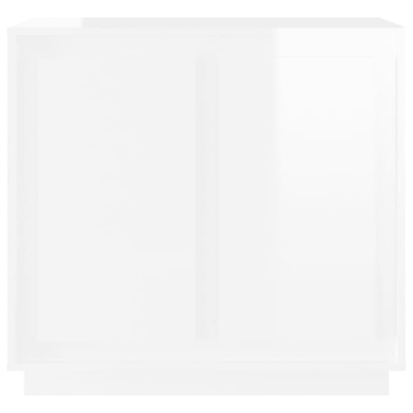vidaXL Skänk vit högglans 80x34x75 cm konstruerat trä