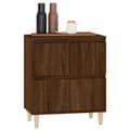 Miniatyrbilde 4 av 11: vidaXL Skjenk brun eik 60x35x70 cm konstruert tre