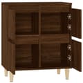 Miniatyrbilde 8 av 11: vidaXL Skjenk brun eik 60x35x70 cm konstruert tre