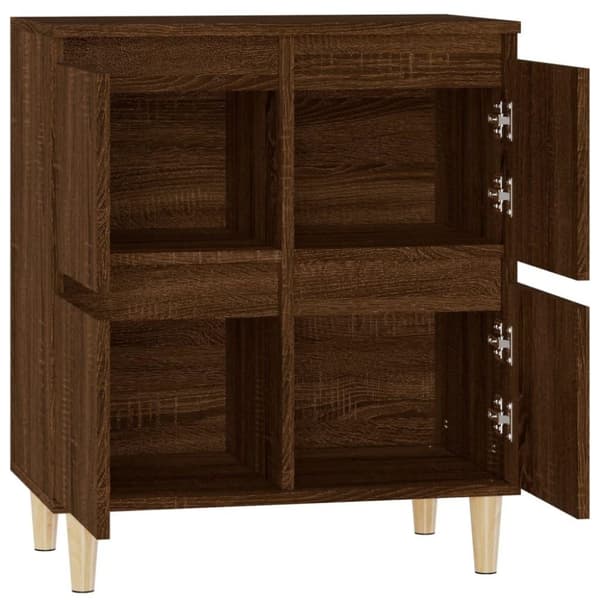 vidaXL Skjenk brun eik 60x35x70 cm konstruert tre