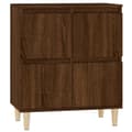 Miniatyrbilde 1 av 11: vidaXL Skjenk brun eik 60x35x70 cm konstruert tre