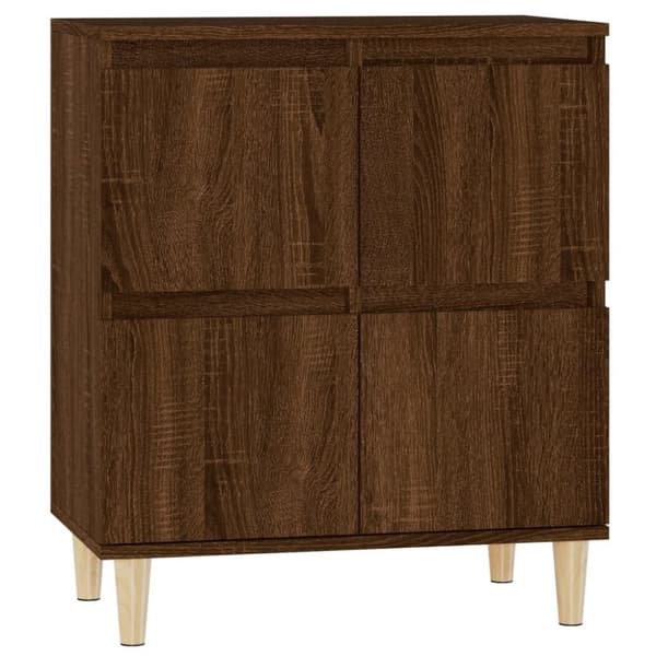 vidaXL Skjenk brun eik 60x35x70 cm konstruert tre