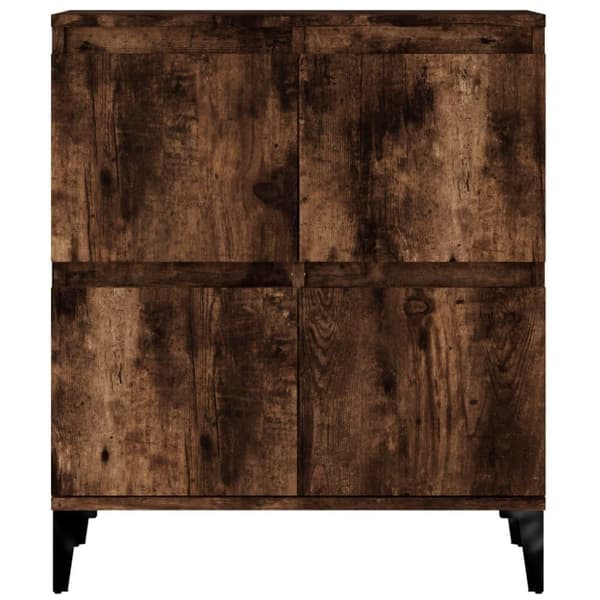 vidaXL skænk 60x35x70 cm konstrueret træ røget egetræsfarve