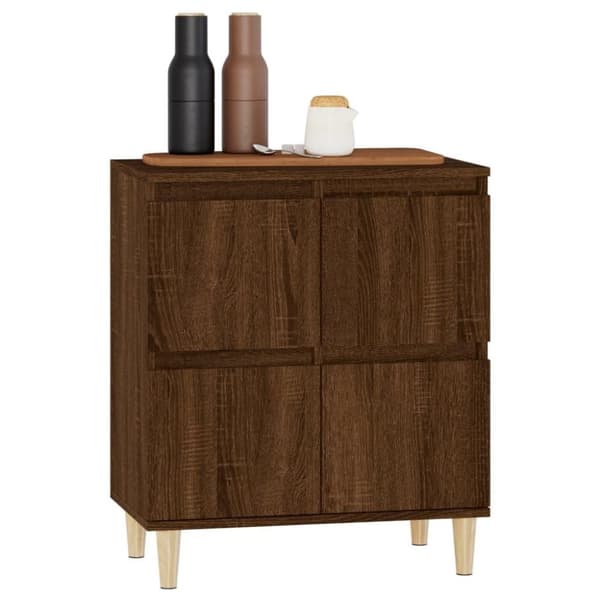 vidaXL skænk 60x35x70 cm konstrueret træ brun egetræsfarve