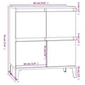 Pikkukuva 10 / 11: vidaXL Senkki betoninharmaa 60x35x70 cm tekninen puu