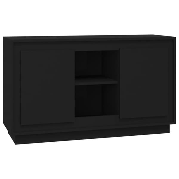 vidaXL Byrå svart 102x35x60 cm konstruerat trä