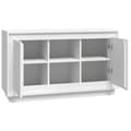 Miniatyrbilde 6 av 10: vidaXL Skjenk hvit 102x35x60 cm konstruert tre