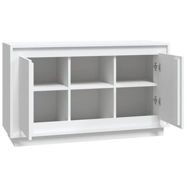 vidaXL Skjenk hvit 102x35x60 cm konstruert tre