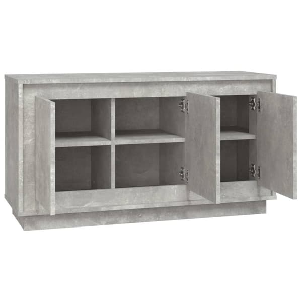 vidaXL skænk 102x35x55 cm konstrueret træ betongrå