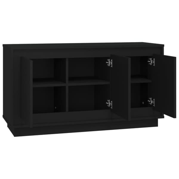 vidaXL Senkki musta 102x35x55 cm tekninen puu