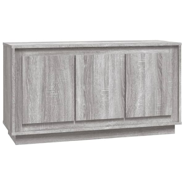 vidaXL skænk 102x35x55 cm konstrueret træ grå sonoma-eg