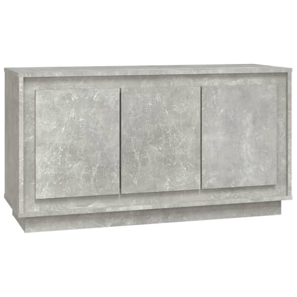 vidaXL Skjenk betonggrå 102x35x55 cm konstruert tre